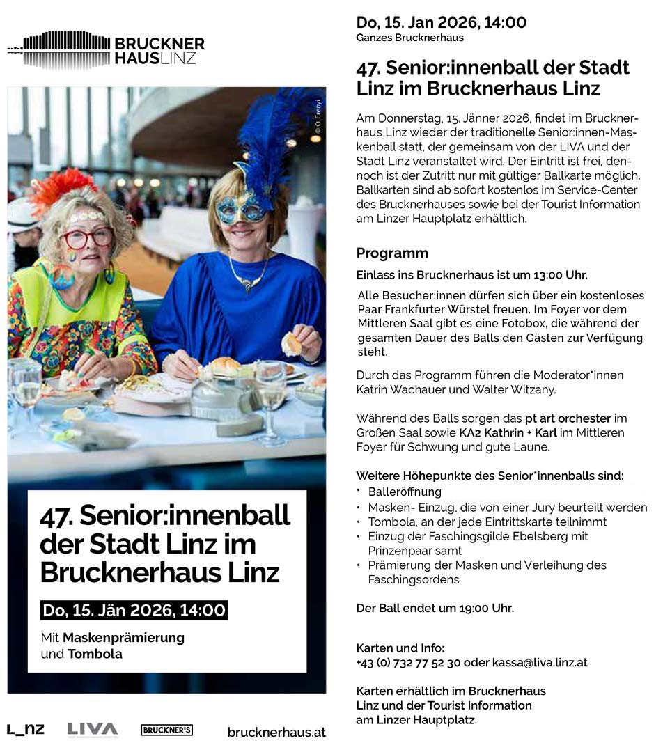 47. Senior:innenball der Stadt Linz
